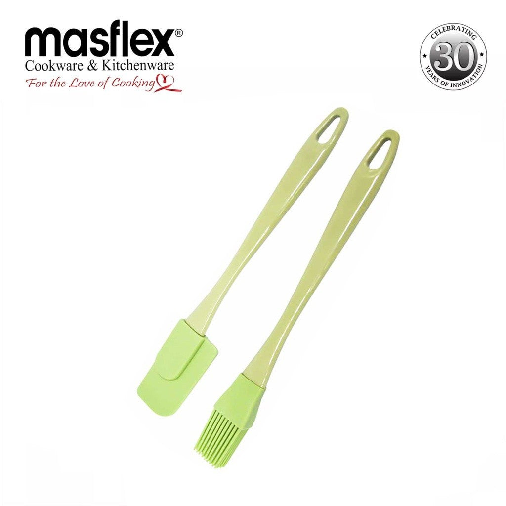 Masflex by Winland Kitchen Utensil and Gadgets Silicone Brush and Spatula Set OW-319