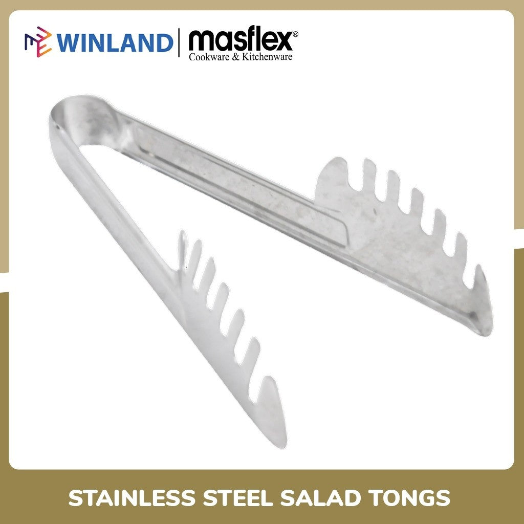 Masflex by Winland Stainless Steel Salad Tongs CL-1075A