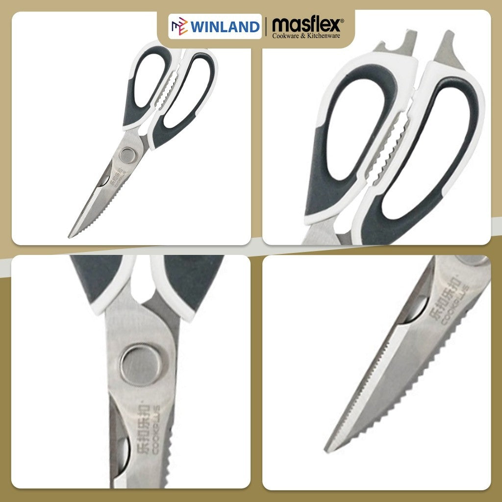 Masflex by Winland Heavy Duty Kitchen Shears with Magnetic Holder CL-1131