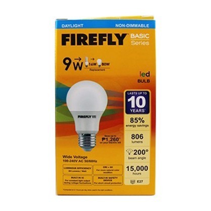 Firefly by Winland E27 LED Bulb 9Watts (Daylight) EBI109DL