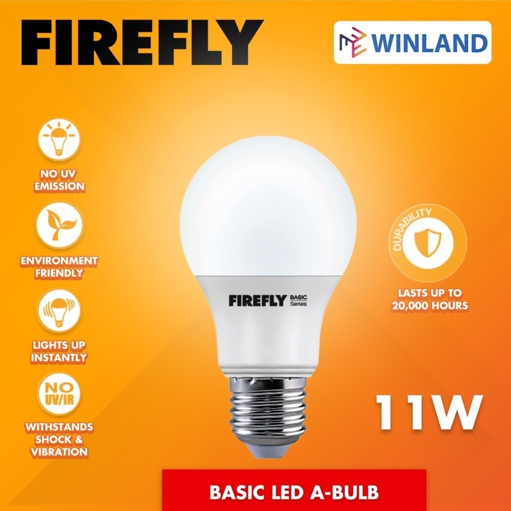 FIREFLY by Winland Basic Series E27 Super Bright Energy Saving LED Bulb 3watts to 20watts