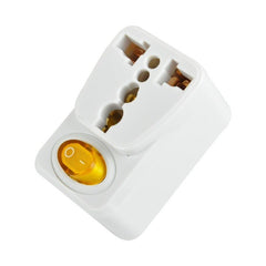 Royu 10A 250v Universal Adapter/Adaptor with Switch & 2-USB Port REDPL109