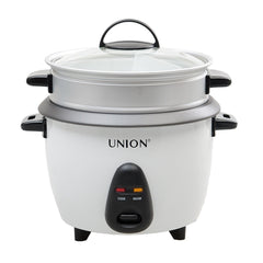 Union 1.8L 10cups Drum Design Rice Cooker Tempered Glass Lid w/ Steamer UGRC-240