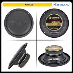 Crown 1pc 5 Inch Professional Midrange 100-150W 8ohms PRO-HM-515 M