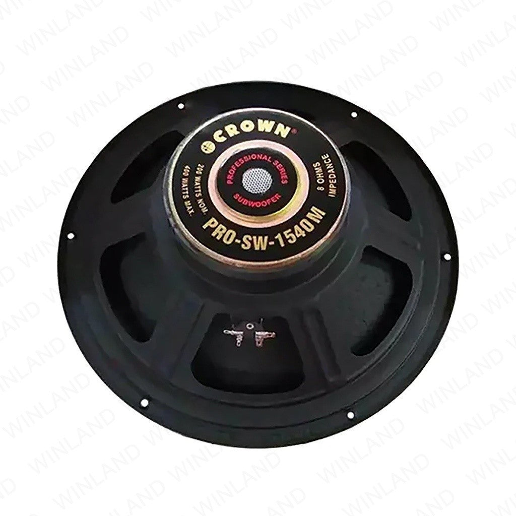 Crown 1pc 15 Inch Professional Subwoofer 200-400W 8 Ohms with 1 Terminal PRO-SW-1540 M