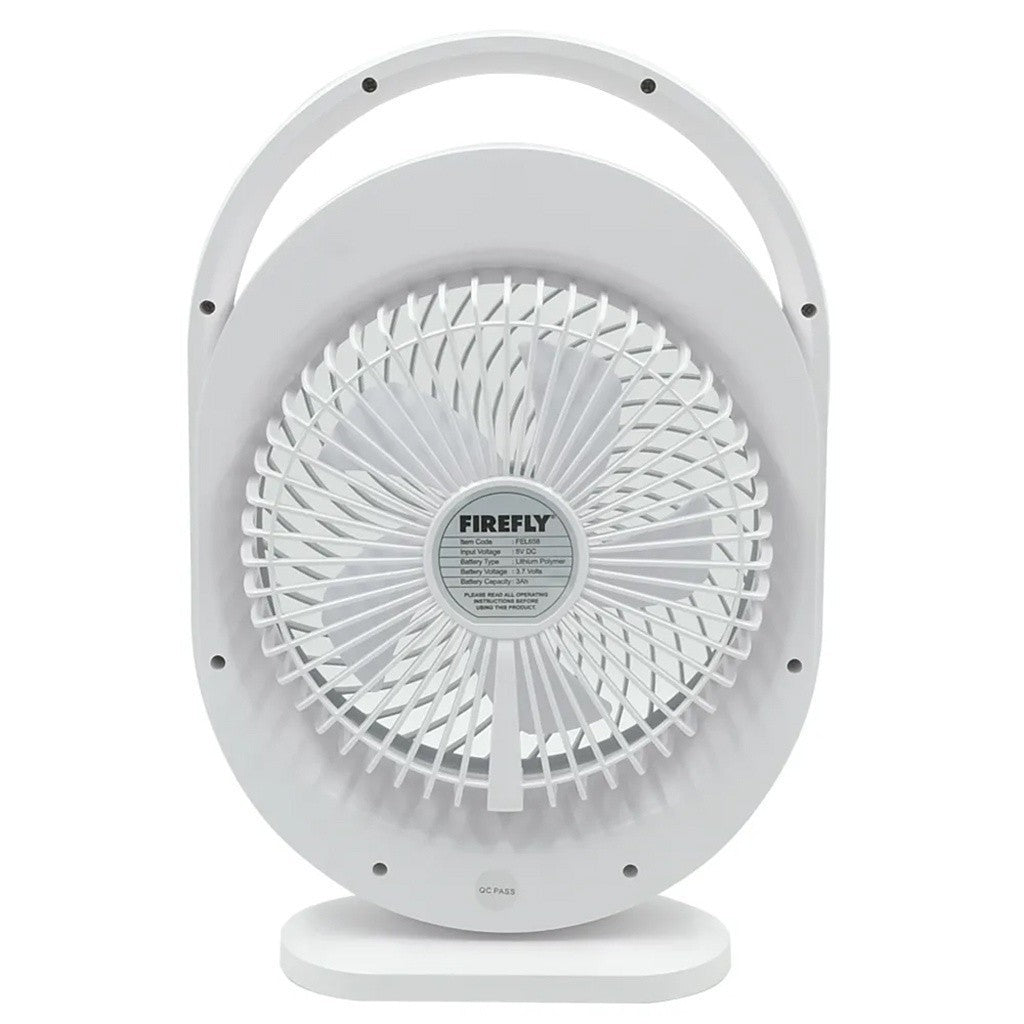 Firefly Multifunction Rechargeable 12W Desk Fan / Table Fan with Night Light FEL658