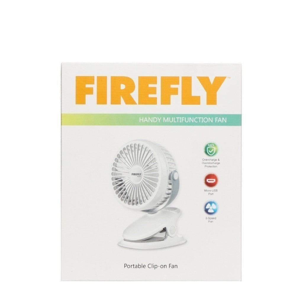 Firefly 3-speed Portable Clip-on Fan FEL805