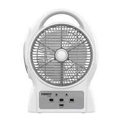 Firefly by Winland Rechargeable 8 inch Oscillating 3-Speed Fan w/ USB Charging Port FEL624