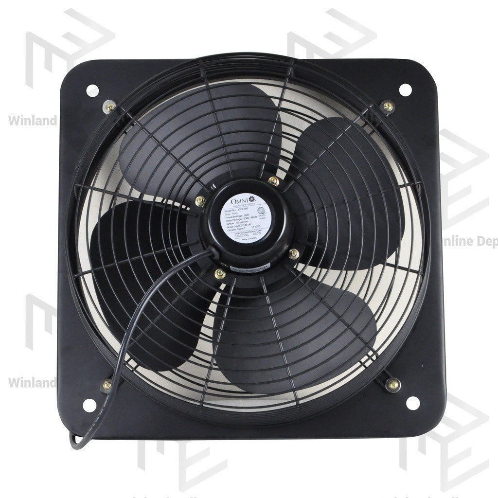 Omni by Winland Industrial Wall Mounted Exhaust Fan 14inch with Grille XFV-350