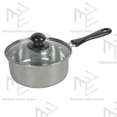 Croire 16cm Stainless Steel Induction Saucepan with Glass Lid CR-01