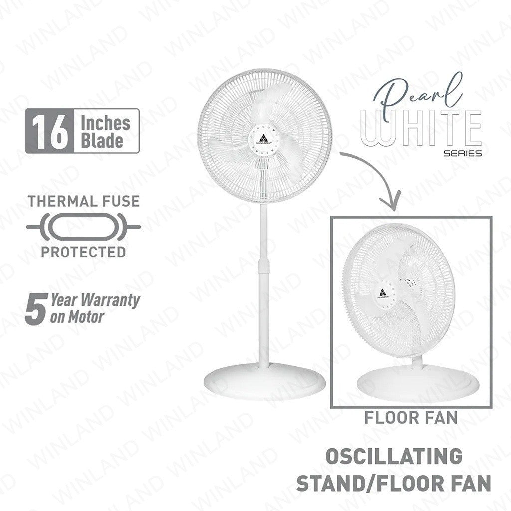 Hanabishi 16inches 2-in-1 Convertible Stand Fan, Floor Fan / Electric Fan HF1600-2IN1WHT