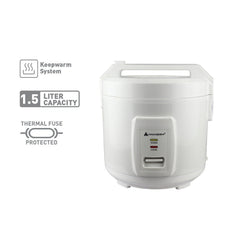 Hanabishi 1.5L 8 Cups White Jar Type Rice Cooker HJC-15WHT