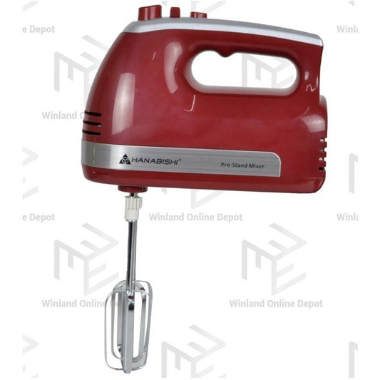 Hanabishi by Winland 2 in 1 Powerful 3.5L 5-Speed Stand & Hand Mixer HHMB1600SS