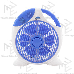 Kyowa 10inches Box Fan Electric Fan w/ 3-Speed Rotary Switch KW-6910