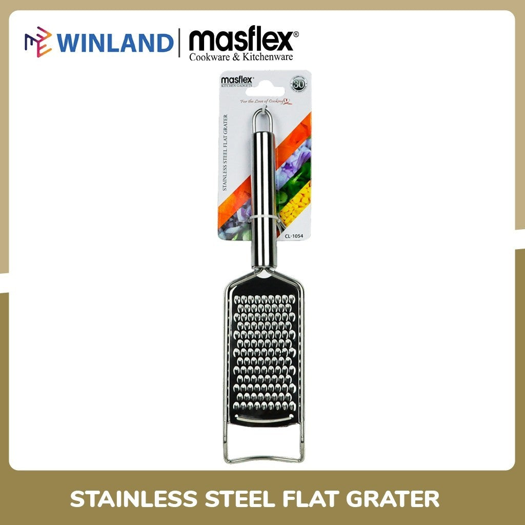 Masflex by Winland Stainless Steel Flat Grater Plane Radish Cheese Shredded Ginger Grater CL-1054