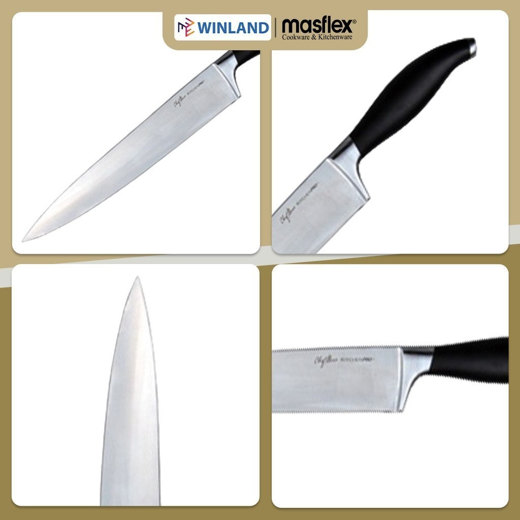 Kitchenpro by Masflex Stainless Steel Ultra Sharp 10" Kitchen Chef Knife KP-CX-FL