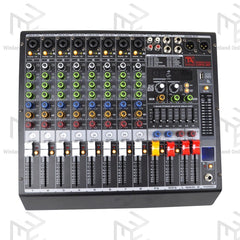 Titanium Audio Powered Mixer with DSP 700W RMS (USB,AUX,BT, +48V, 7-Band EQ CURVE 80P