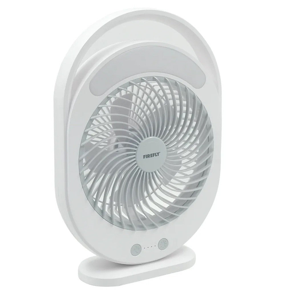 Firefly Multifunction Rechargeable 12W Desk Fan / Table Fan with Night Light FEL658