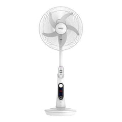 Firefly by Winland Rechargeable 16inch Fan with Digital LED Light Display and Remote Control-FEL633