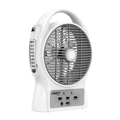 Firefly by Winland Rechargeable 8 inch Oscillating 3-Speed Fan w/ USB Charging Port FEL624