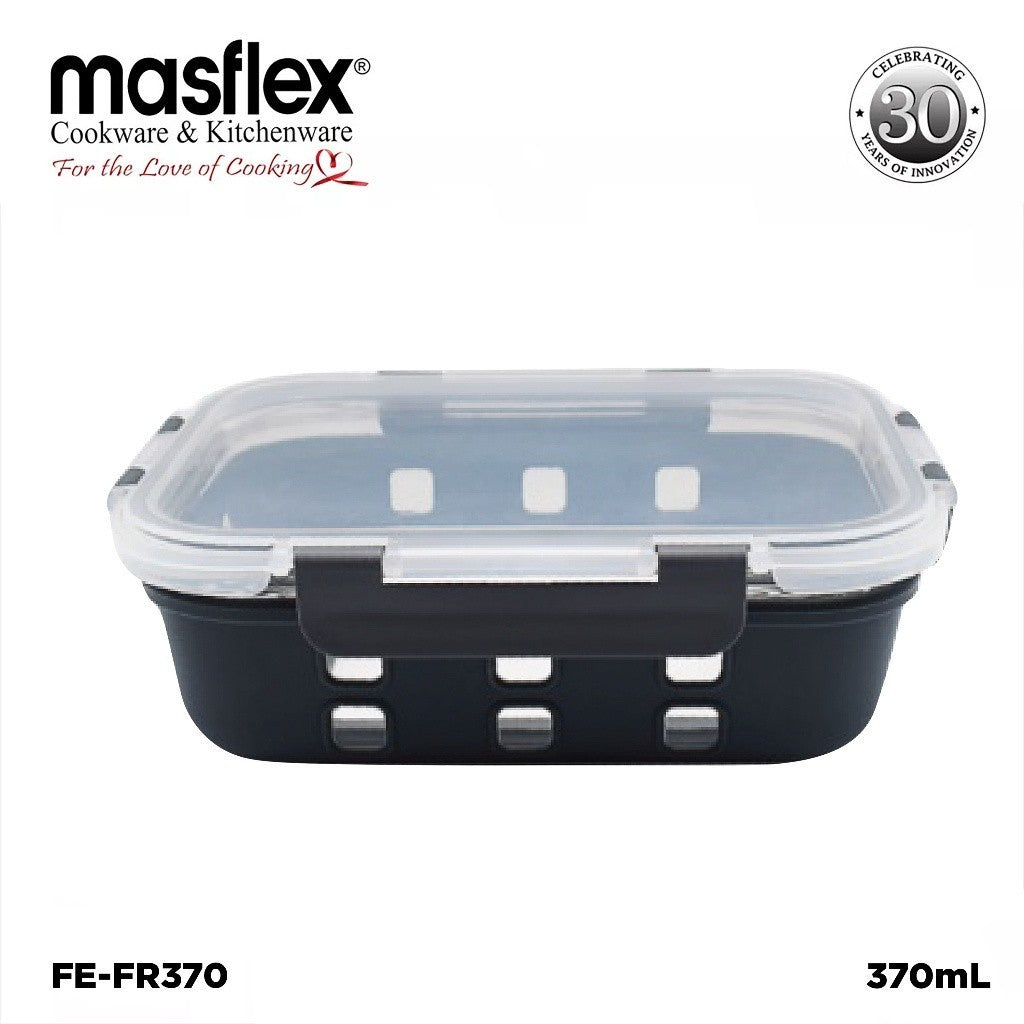 Masflex by Winland Delight Rectangular Borosilicate Glass Food Container Set with LID