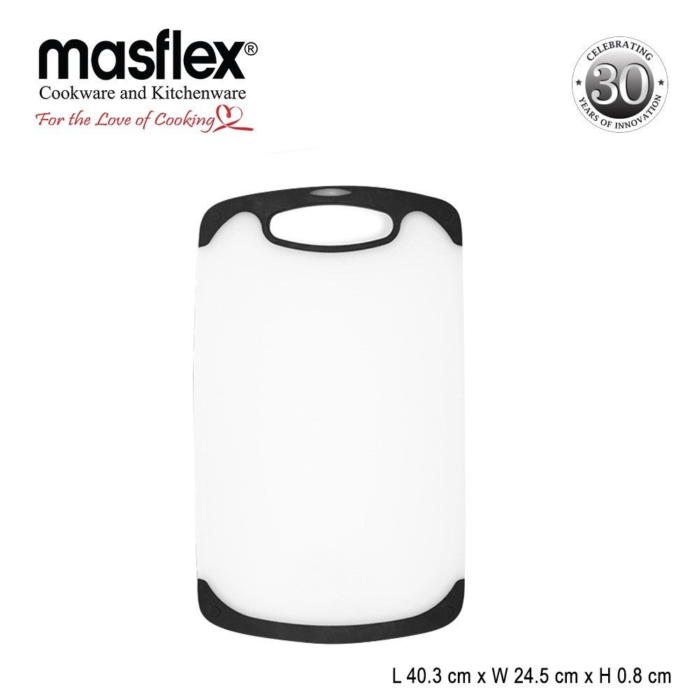 Masflex by Winland Non-slip Cutting / Chopping Board in Black Made of Durable Plastic Material