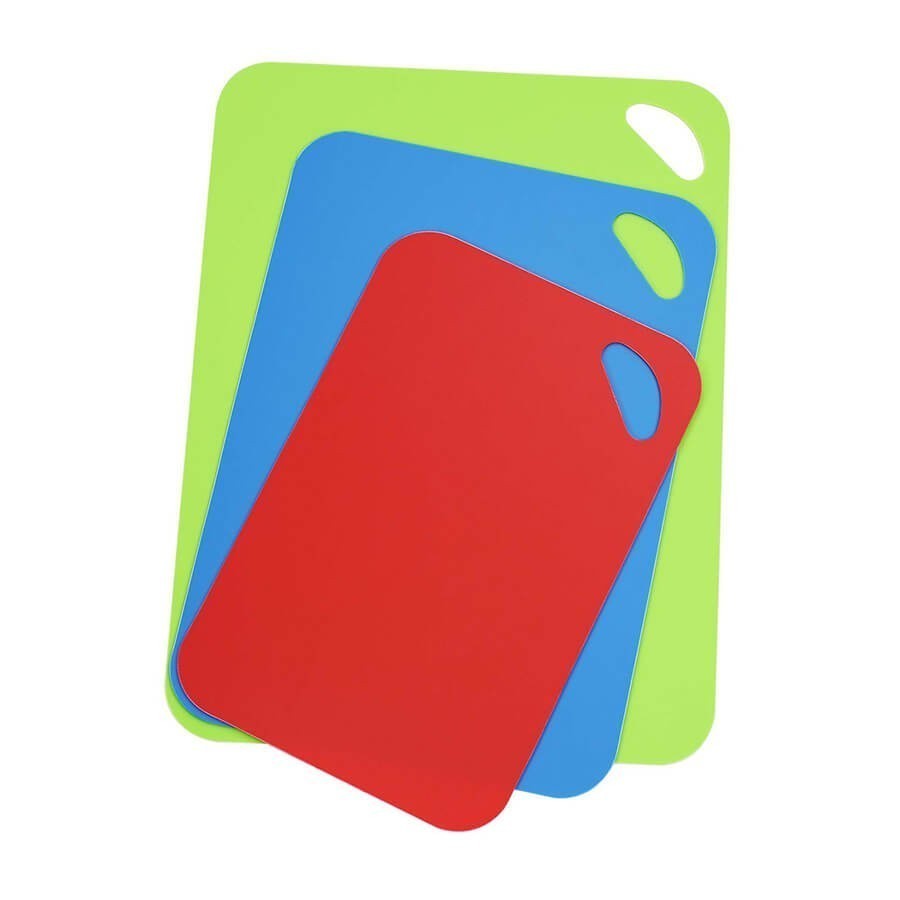 Masflex by Winland 3 Piece Flexible Non-Slip Cutting Board PP Plastic Polypropylene Plastic TC-10