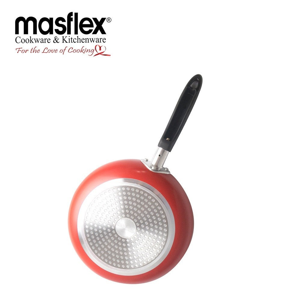 Masflex by Winland Non Stick Induction Stir Fry Pan with Glass Lid Frying Pan 24cm NS-CX-802