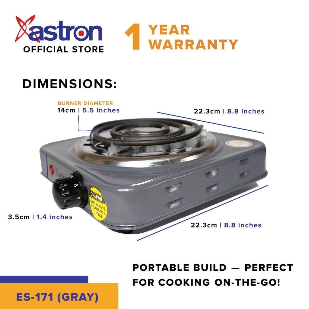 Astron by Winland Electric Stove Single Burner | Electric Cooking ES-171