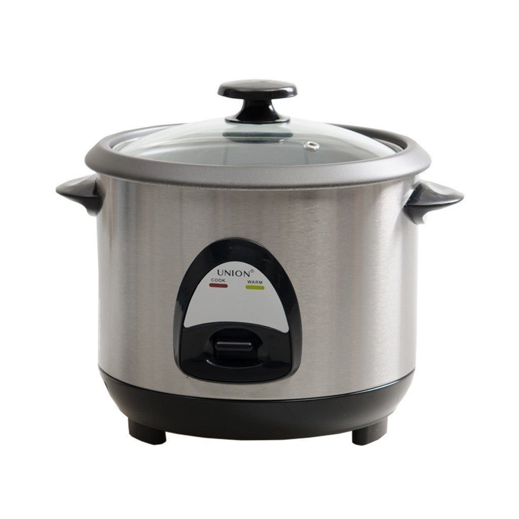 Union by Winland 1.8Liters Tempered Glass Stainless Rice Cooker serves ...