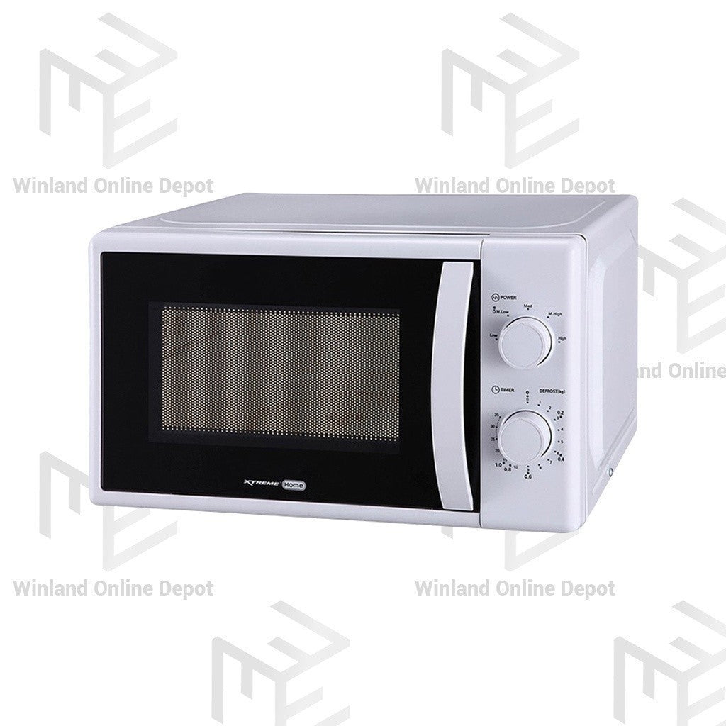 Xtreme HOME 20L Manual Control Microwave Oven Defrost Function & 5 Power Levels XMO-20MS