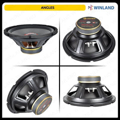 Crown by Winland 10inches Professional Round Woofer Speaker / 180watts / 8ohms PRO-PW-1018(RND) /1pc