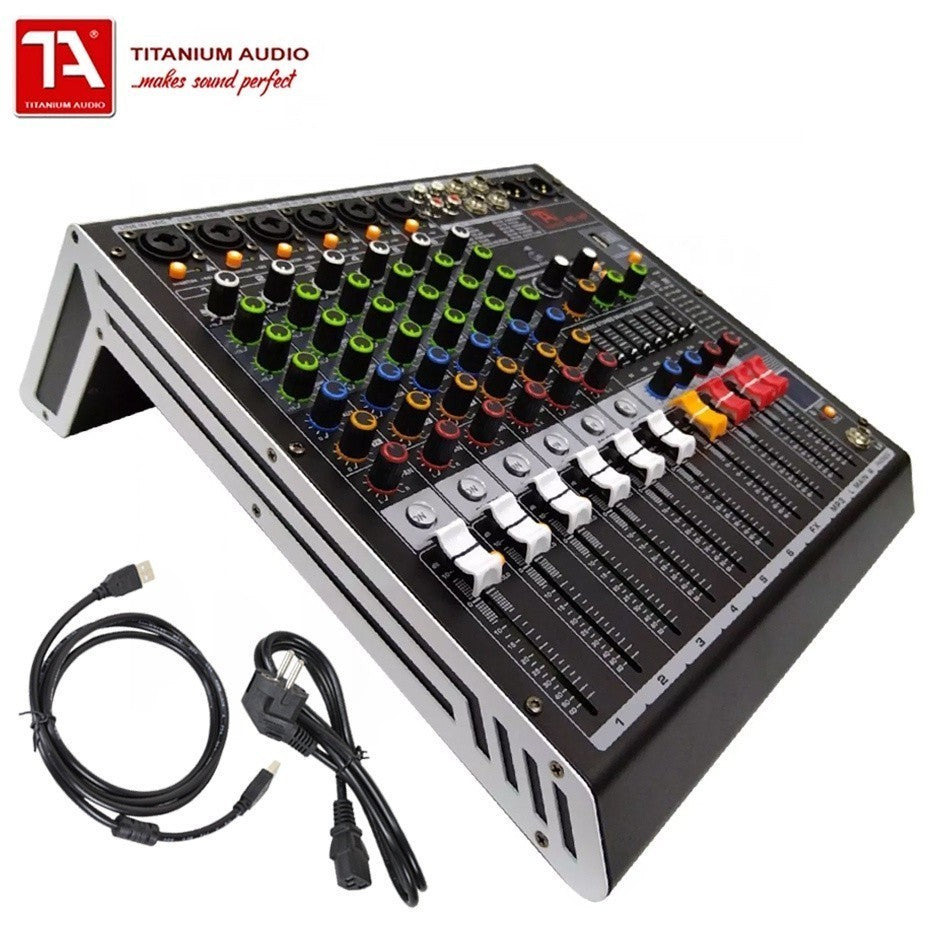 Titanium Audio MG 6BT 6 Channel Audio Mixer with 7-Band Equalizer 32-BIT DSP Effects