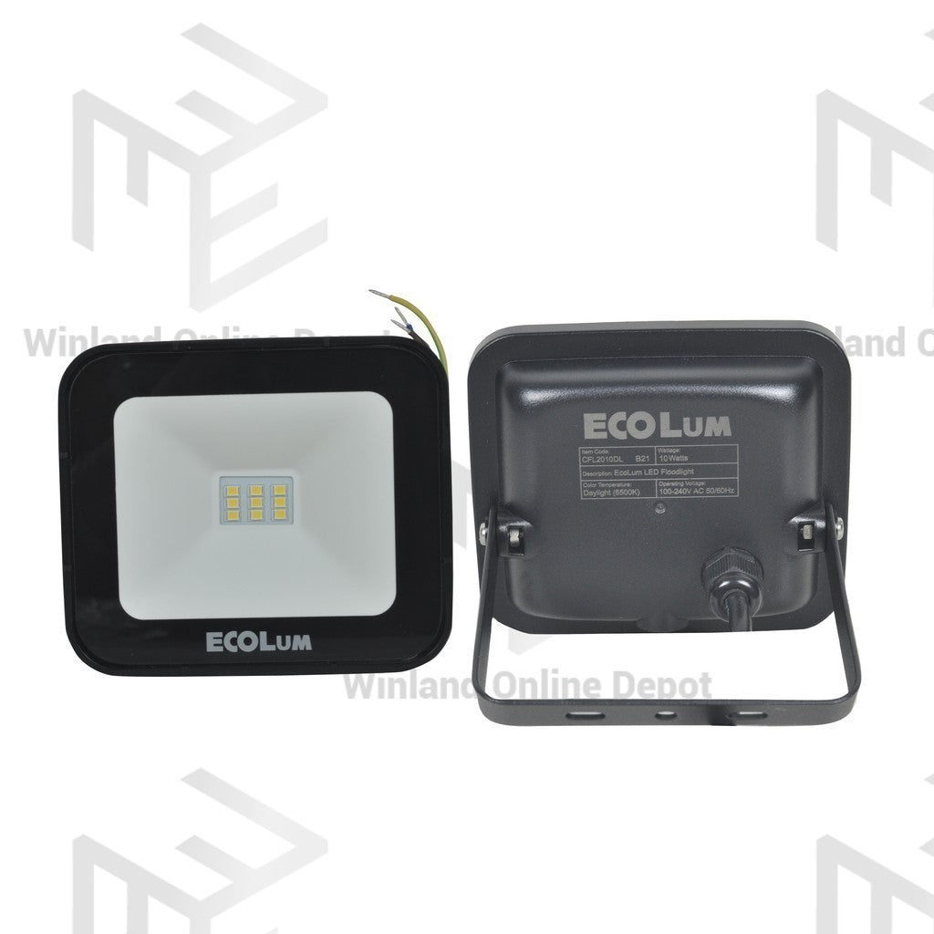 Ecolum LED Floodlight Flood light 10 Watts 900 Lumens CFL2010DL