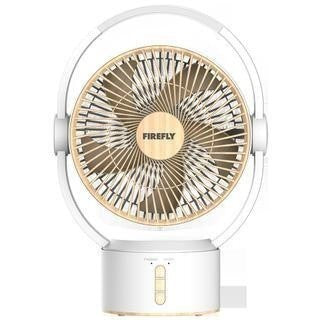 Firefly by Winland 9inch Rechargeable Circulator Fan Light/Wood Design-FEL663