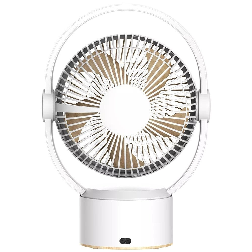 Firefly by Winland 9inch Rechargeable Circulator Fan Light/Wood Design-FEL663