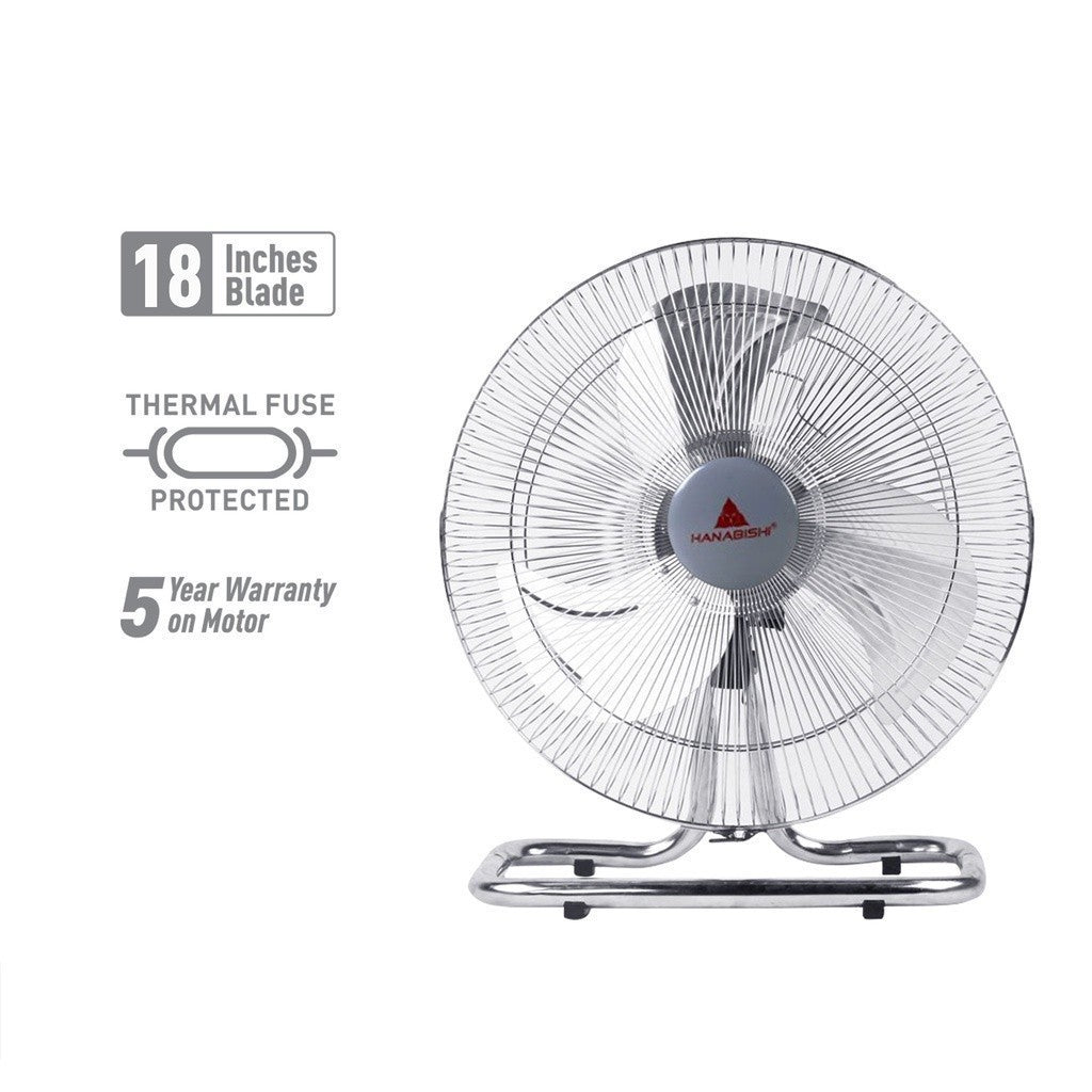 Hanabishi 18inch High Velocity Industrial Floor Fan / Electric Fan HIFF-18PC