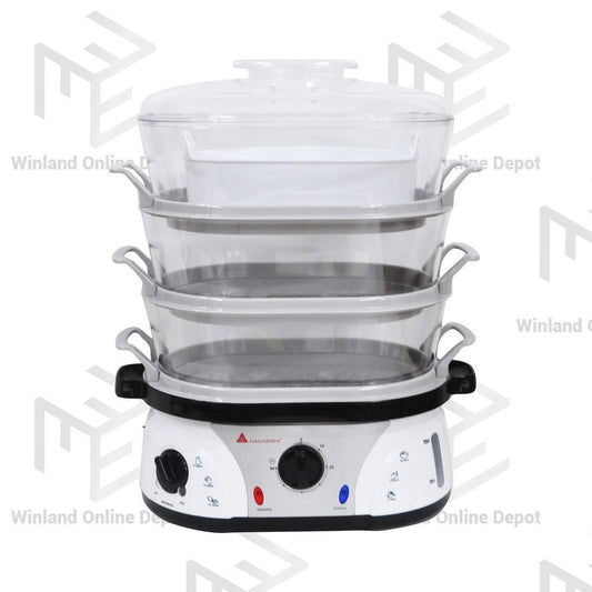 Hanabishi by Winland Electric 3 Level Food Steamer w/ FREE Plastic Container HFS55