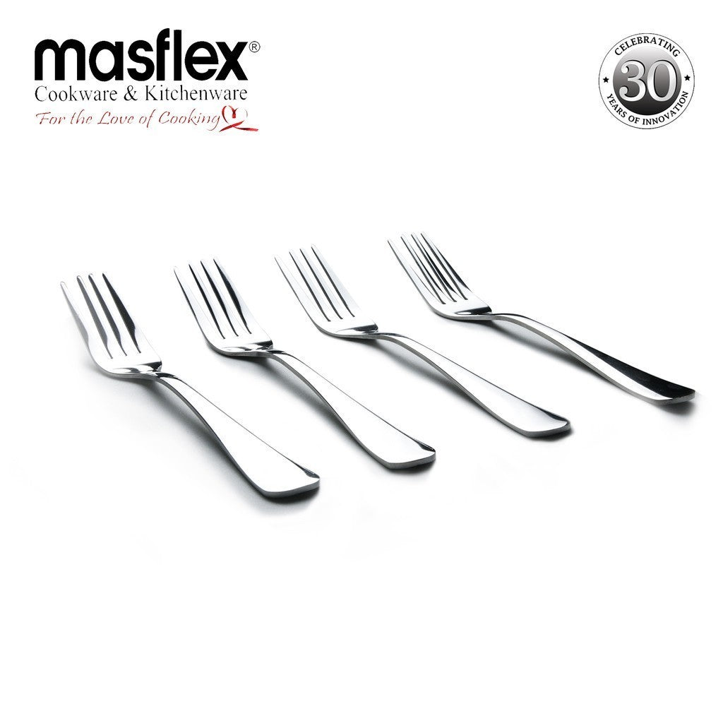 Masflex by Winland 4 piece Contour Stainless Steel Cutlery Fork Set YS-90