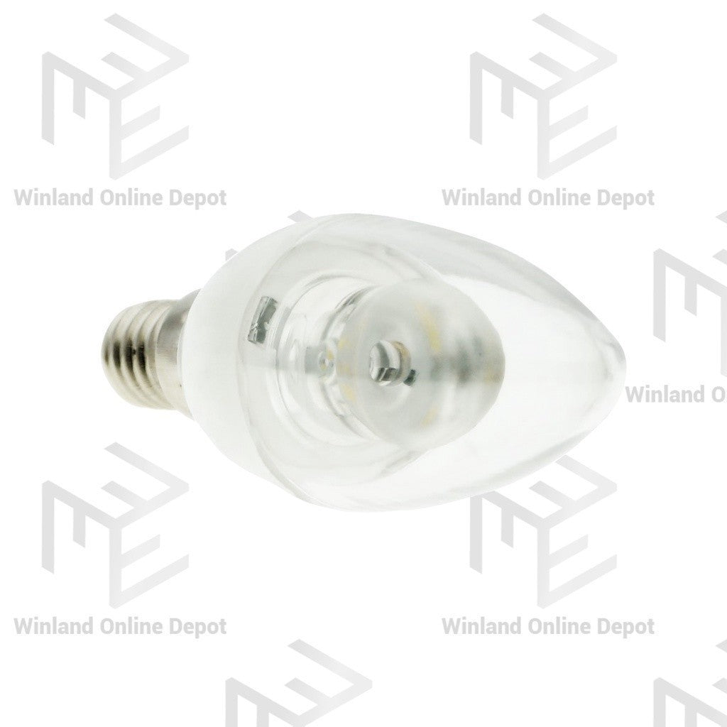 Omni by Winland LED Clear Candle Bulb 4W E14 Base LCC35E14-4W-DL Daylight