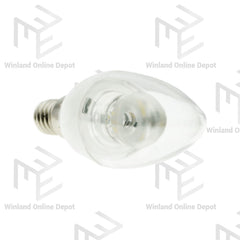 Omni by Winland LED Clear Candle Bulb 4W E14 Base LCC35E14-4W-DL Daylight