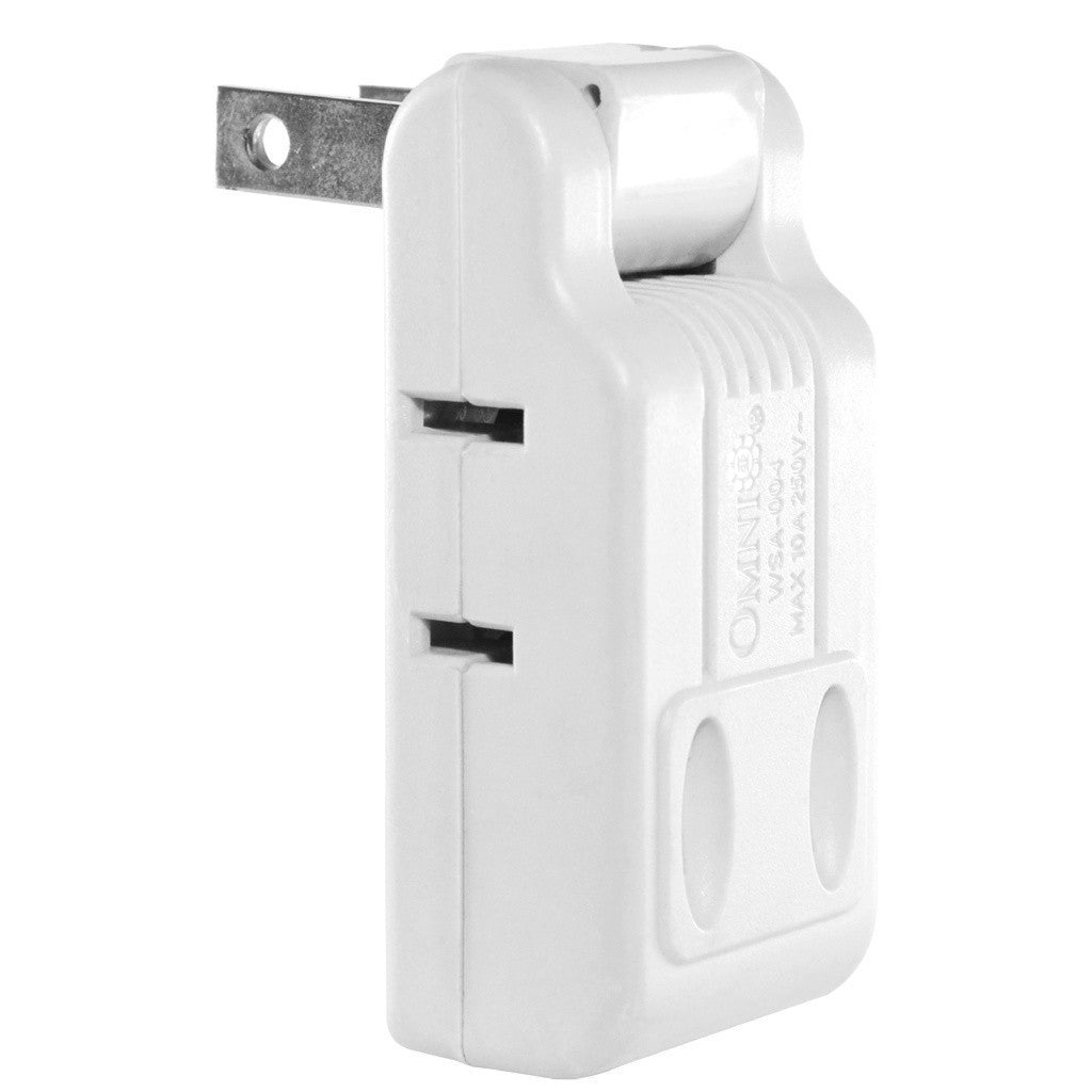 Omni by Winland 4-Gang Adapter w/ Swing Type Plug Outlet Adaptor Socket WSA-004