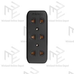 Royu by Winland 3 Gang Universal Electrical Outlet 10A REDOU103/B