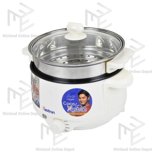 Astron by Winland Non-stick electric Multifunctional household Cooker with steamer HOTPOT-180