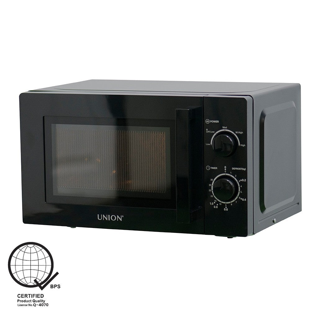 Union 20 Liters Manual Control Microwave Oven Defrost Function & 5 Power Levels UGMO-20