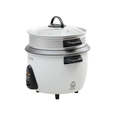 Union 1.0L Drum Design Rice Cooker Tempered Glass Lid w/ Steamer UGRC-140