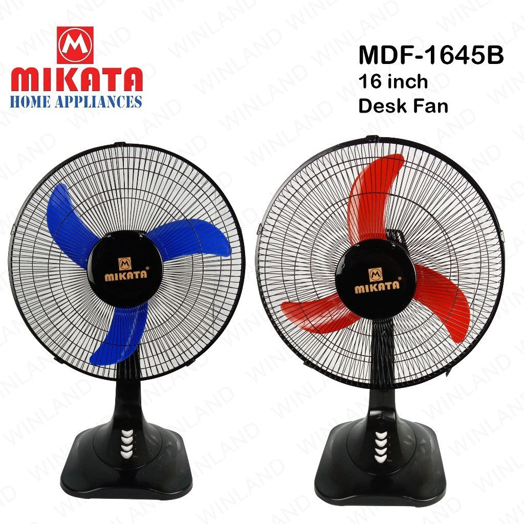 Mikata 16 Inches / 405mm Desk Fan / Electric Fan 50W (3-Banana Blade) MIK-MDF-1645B