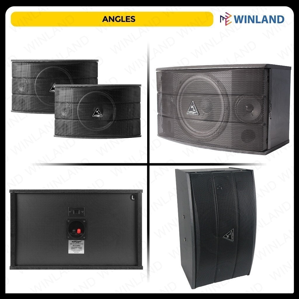 Konzert 3-Way 10 Inch Speaker System with Neo Horn Tweeter 550 Watts KS-555MK2