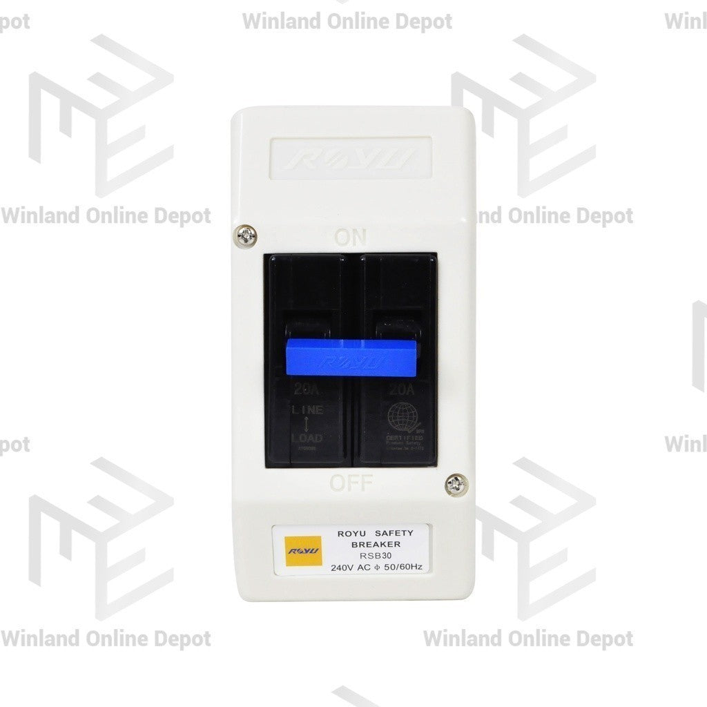 Royu Electrical Safety Circuit Breaker 15A / 20A / 30A/ 40A/ 60A Bolt On Type