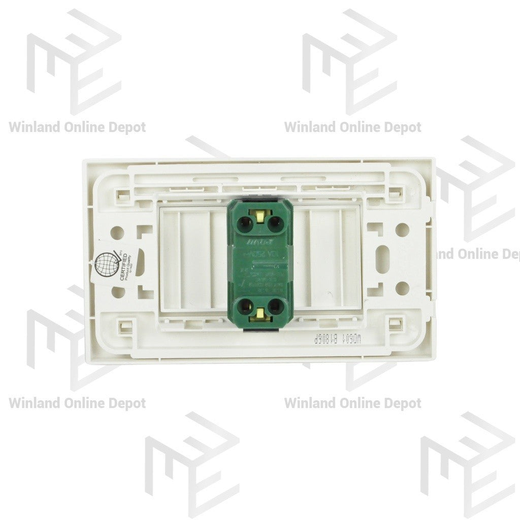 Royu by Winland Wide Series 1-Gang Switch w/ LED Set (10A / 250V~) WD601